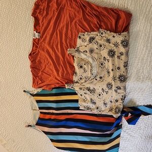3 Summer Tops -L/XL